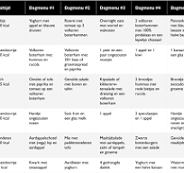 gratis voedingsschema afvallen